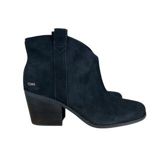 NEW TOMS Women's Black Ankle Constance Boots